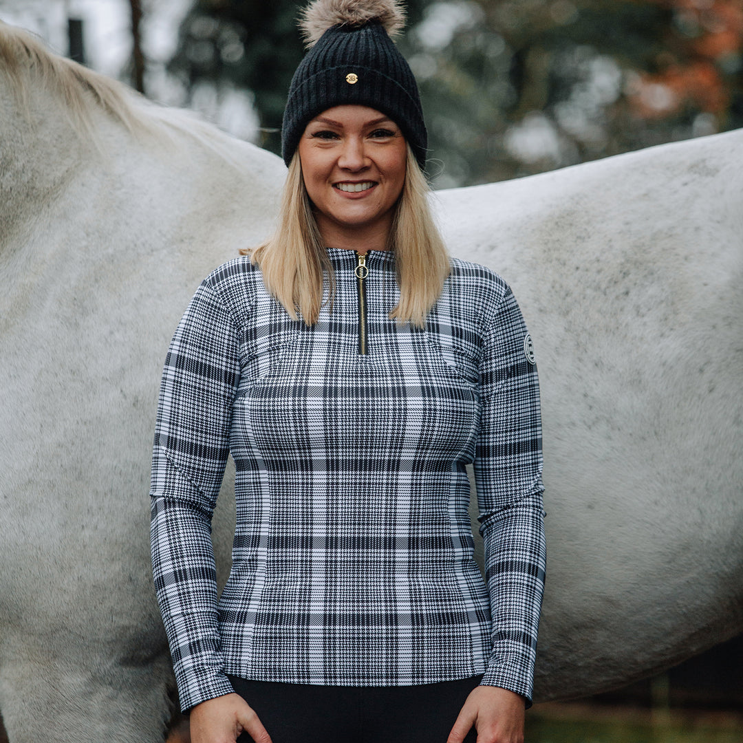 Barkers Equestrian Ladies Plaid Check Base Layer
