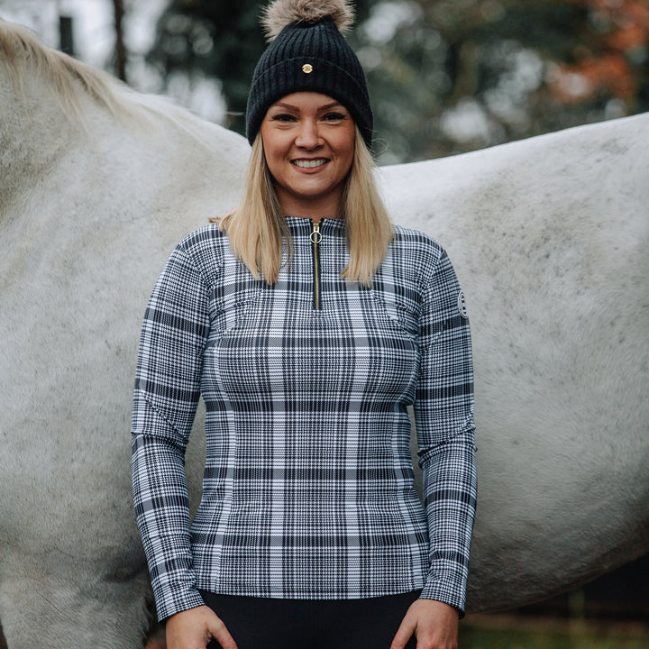 Barkers Equestrian Ladies Plaid Check Base Layer