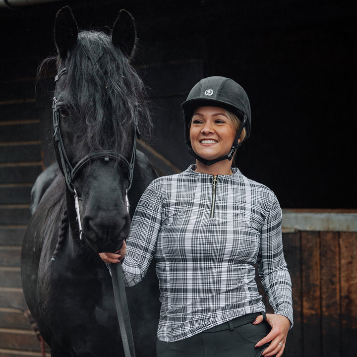 Barkers Equestrian Ladies Plaid Check Base Layer