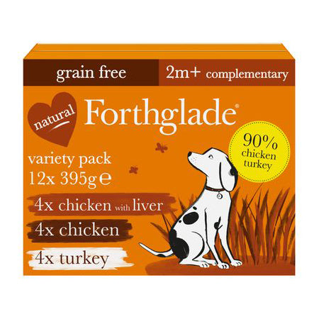 Forthglade Just Natural Poultry Grain Free Dog Food Variety Pack