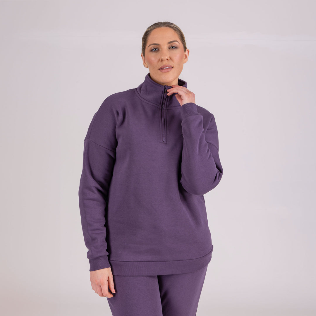 Aubrion Ladies Serene Half Zip Sweater