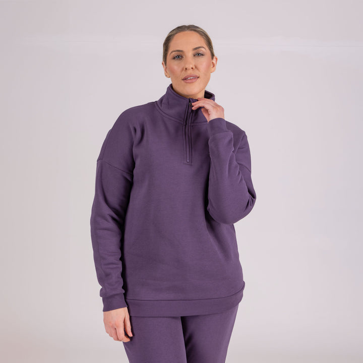 Aubrion Ladies Serene Half Zip Sweater