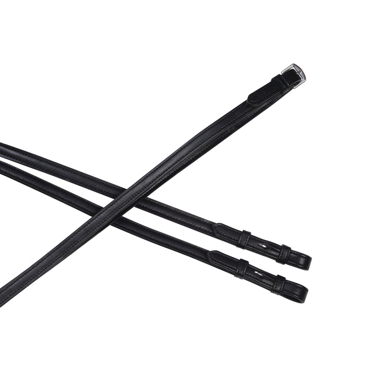 Collegiate Syntovia+ Plain Flat Reins#Black