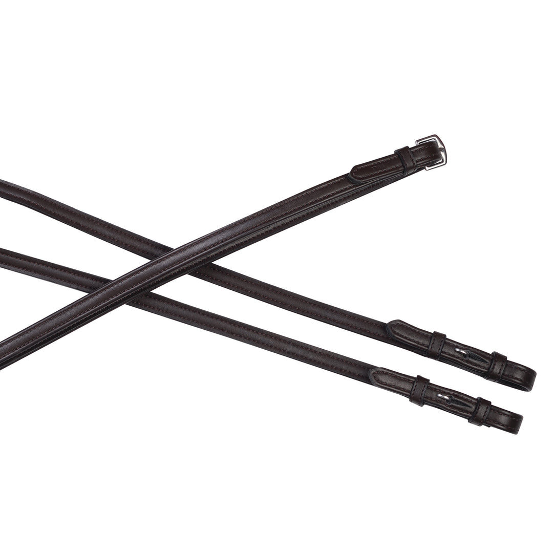 Collegiate Syntovia+ Plain Flat Reins#Brown