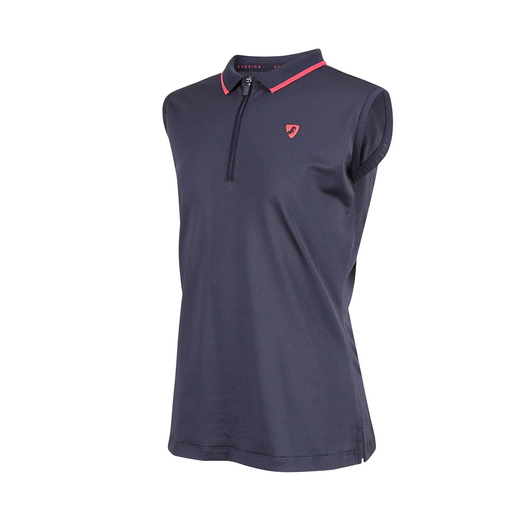 Aubrion Young Rider Poise Sleeveless Tech Polo Top