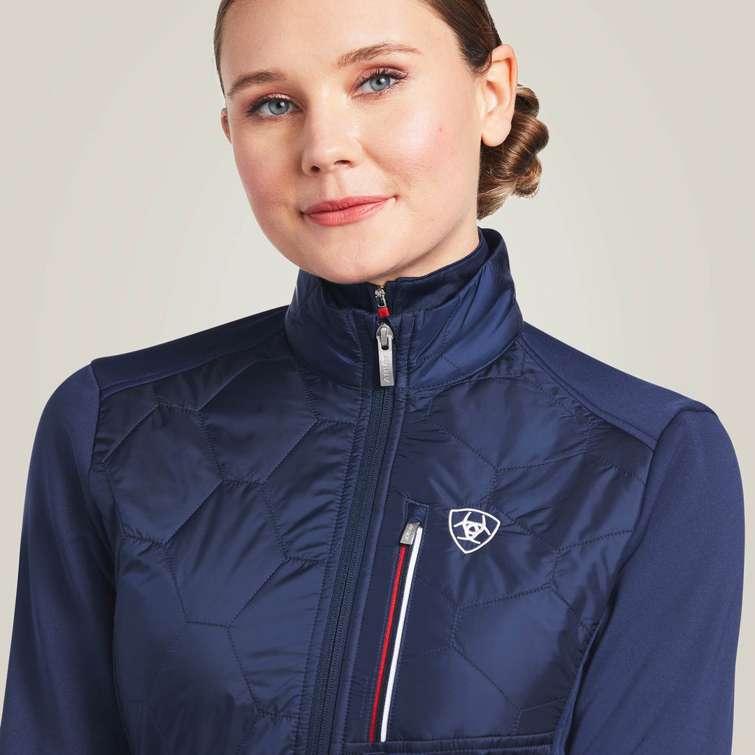 The Ariat Ladies Fusion Insulated Jacket in Navy#Navy