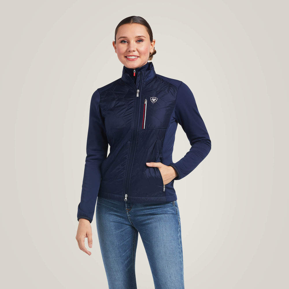 The Ariat Ladies Fusion Insulated Jacket in Navy#Navy