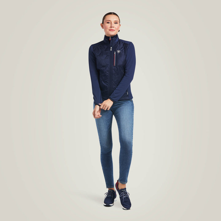 The Ariat Ladies Fusion Insulated Jacket in Navy#Navy