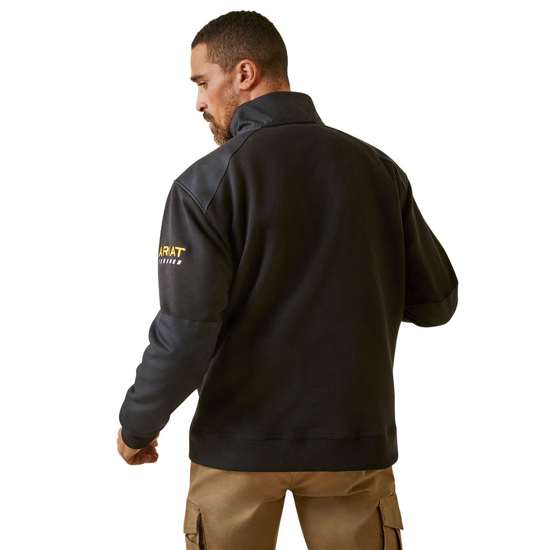 Ariat Mens Rebar Workman Duracanvas 1/4 Zip Sweatshirt