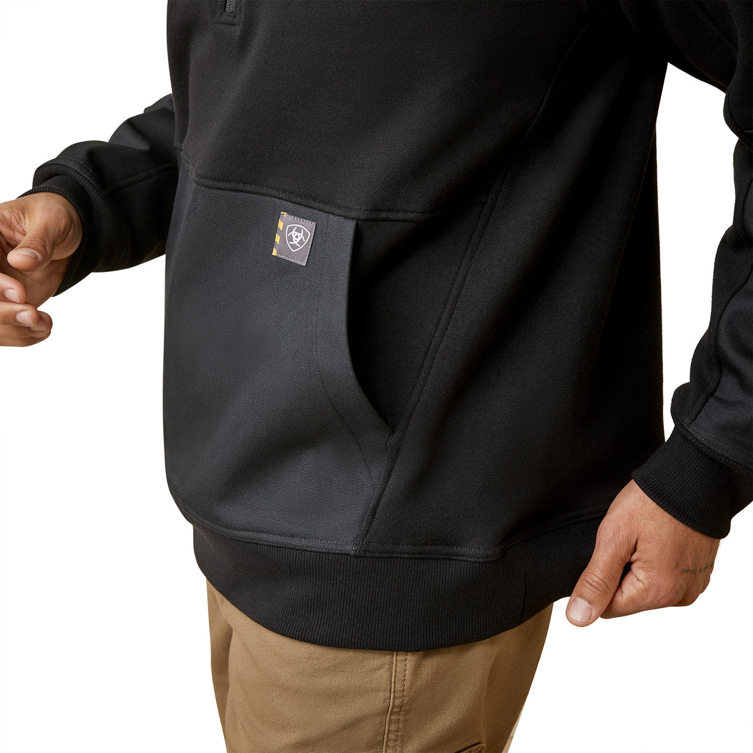Ariat Mens Rebar Workman Duracanvas 1/4 Zip Sweatshirt