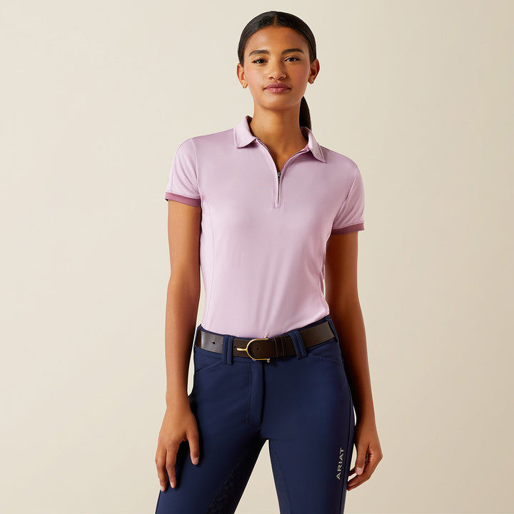 Ariat Ladies Bandera 1/4 Zip Short Sleeved Polo