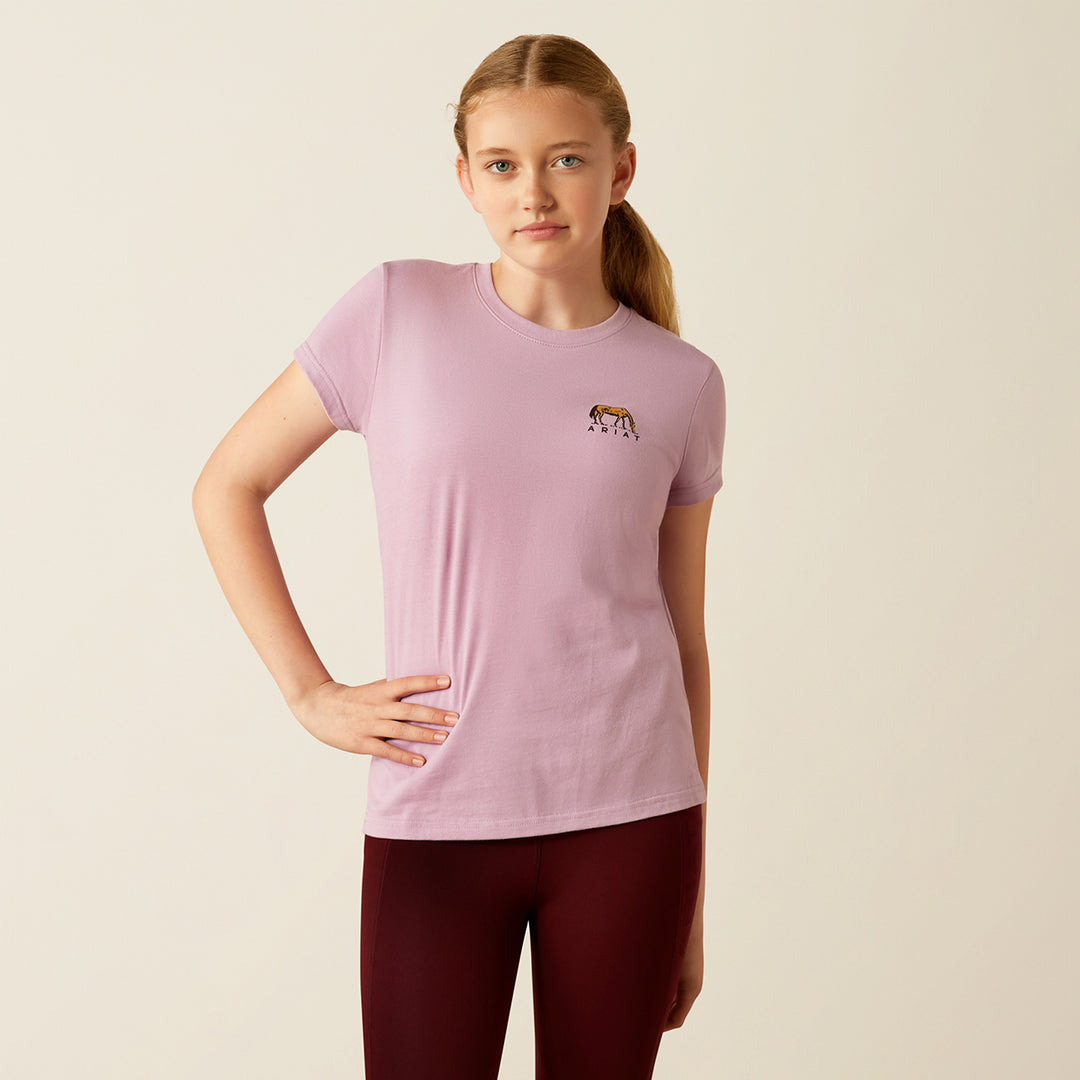 Ariat Girls Meadow Pony Shirt Sleeved T Shirt