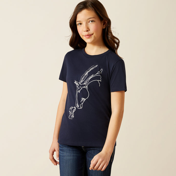 Ariat Girls Hay Girl Short Sleeved T Shirt