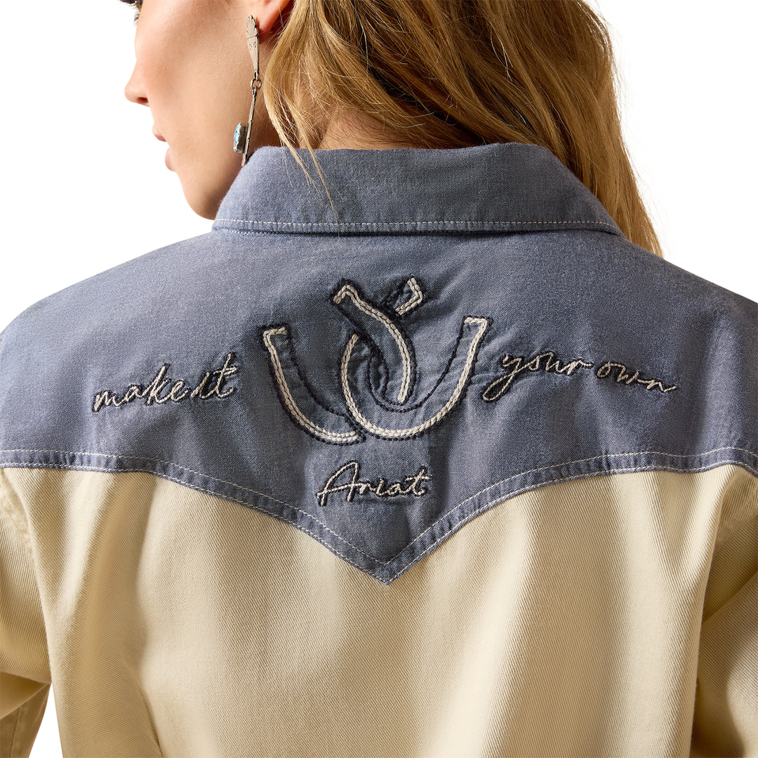 Ariat Ladies Horseshoe Western Snap Shirt