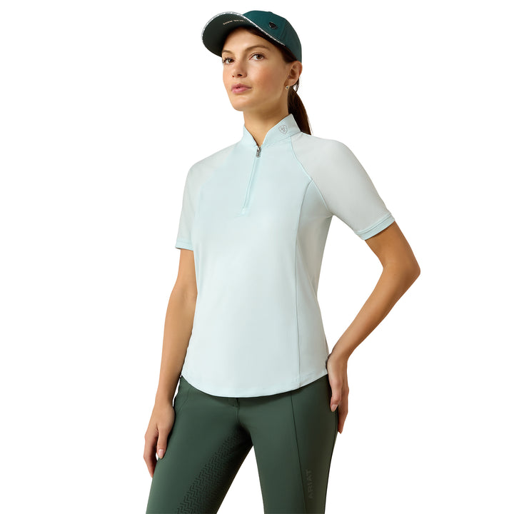 Ariat Ladies Soquel 1/4 Zip Short Sleeve Base Layer