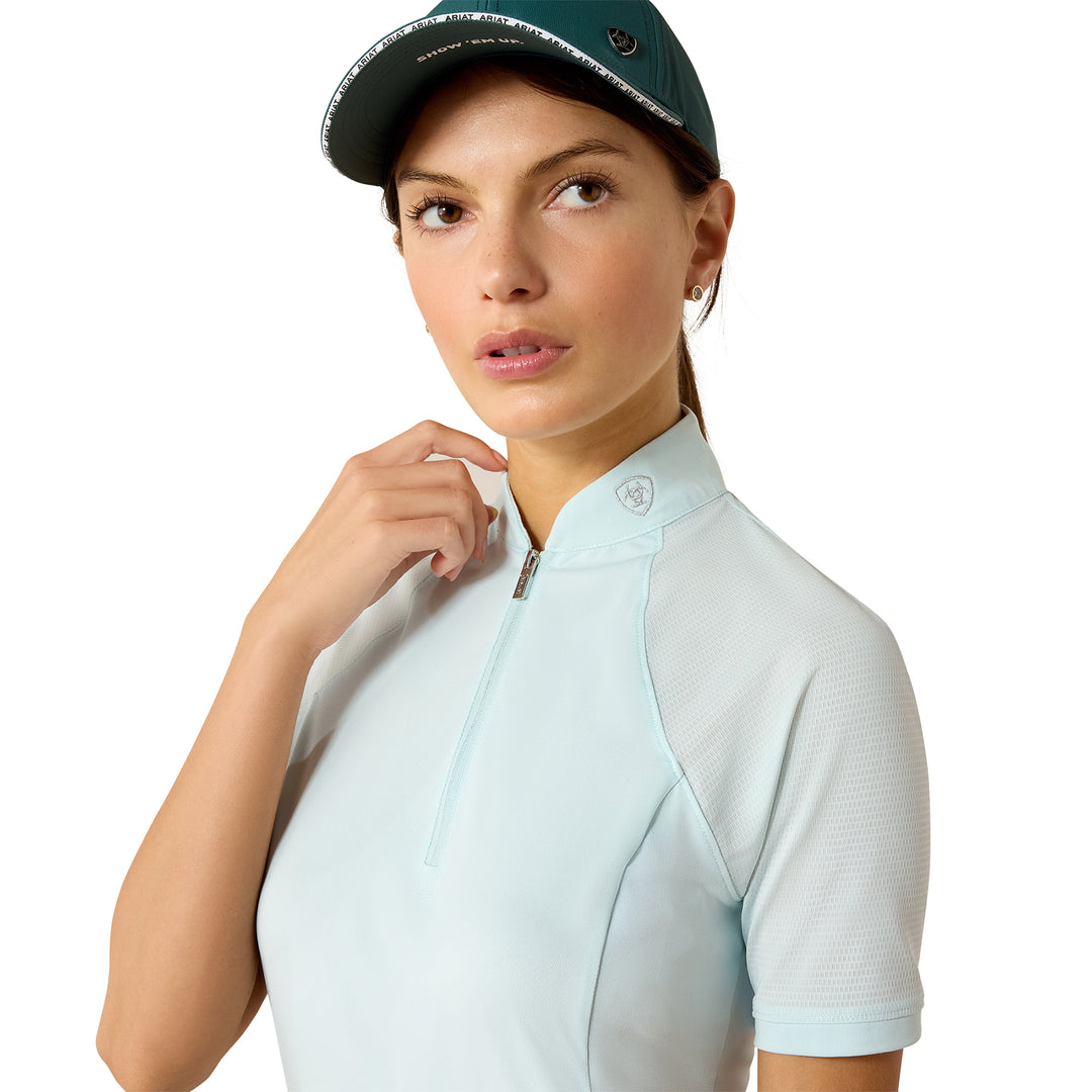 Ariat Ladies Soquel 1/4 Zip Short Sleeve Base Layer