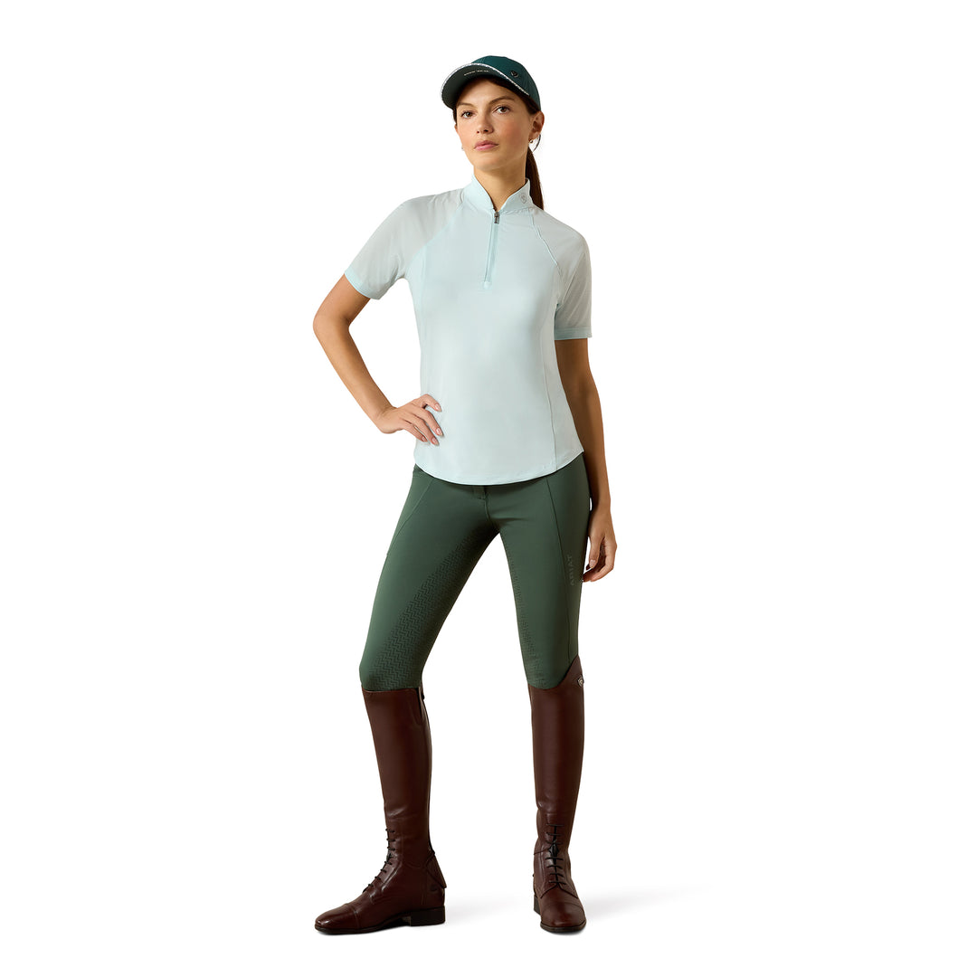 Ariat Ladies Soquel 1/4 Zip Short Sleeve Base Layer