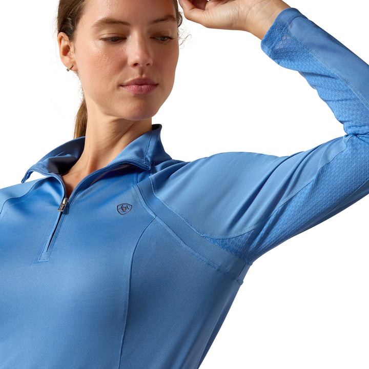 Ariat Ladies Sunstopper 3.0 1/4 Zip Base Layer