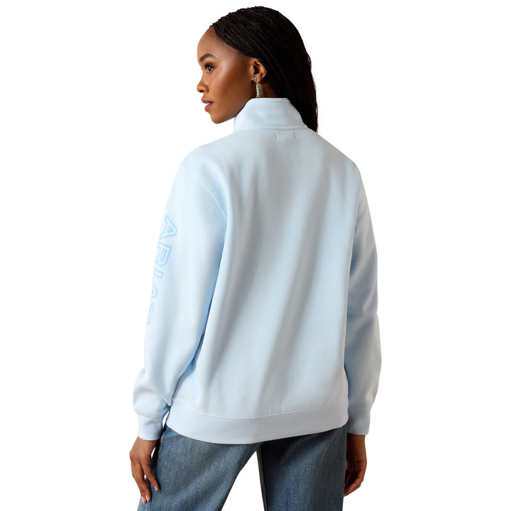 Ariat Ladies Foundation Logo 1/2 Zip Sweatshirt