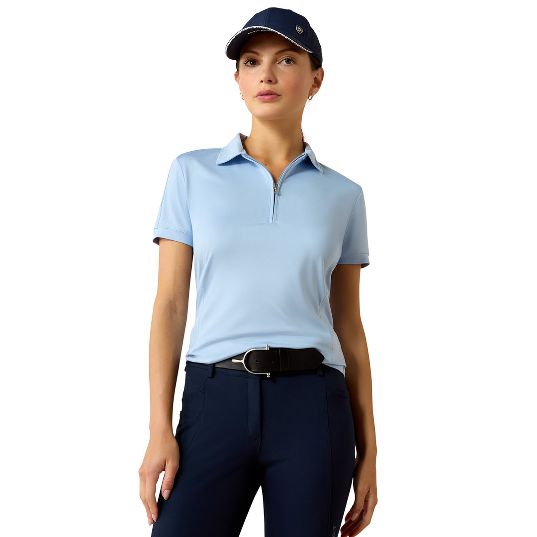 Ariat Ladies Bandera 1/4 Zip Short Sleeve Polo