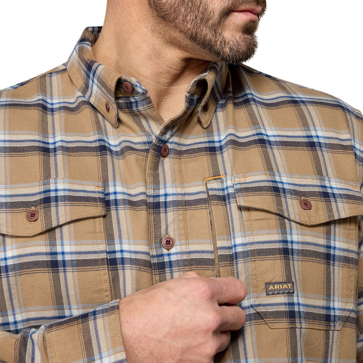 Ariat Mens Rebar Flannel DuraStretch Work Shirt
