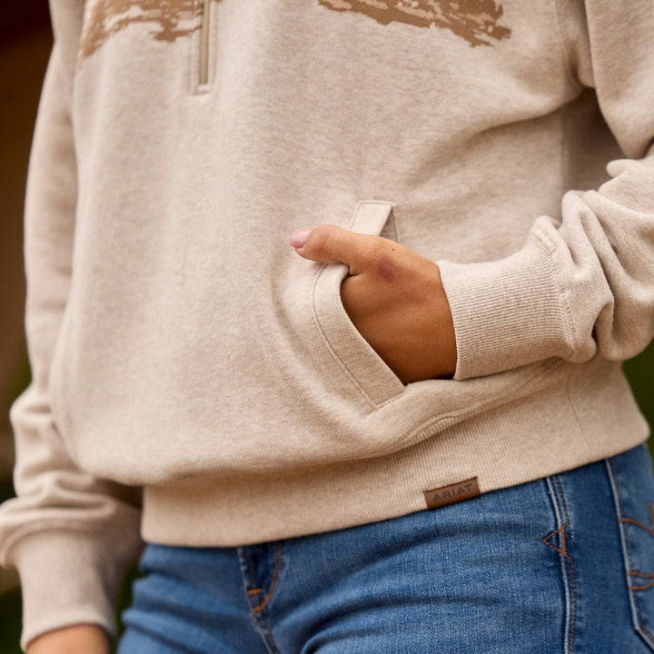 Ariat Ladies Running Wild 1/2 Zip Sweatshirt