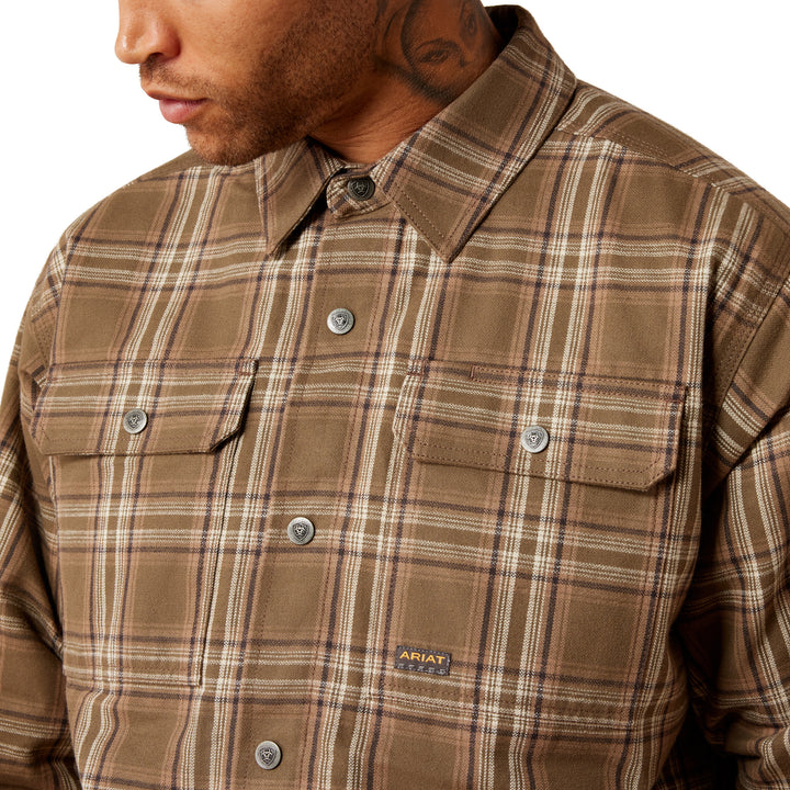 Ariat Mens Rebar Flannel Insulated Shirt Jacket