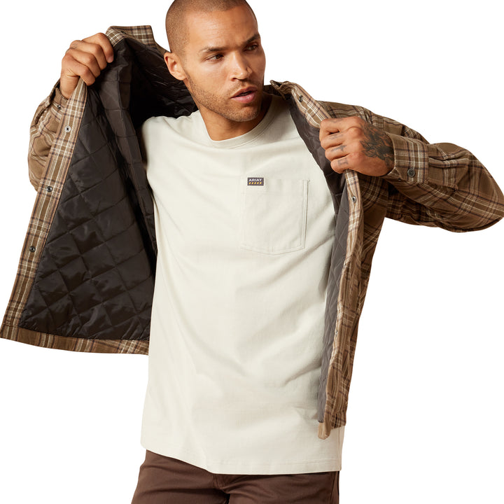 Ariat Mens Rebar Flannel Insulated Shirt Jacket