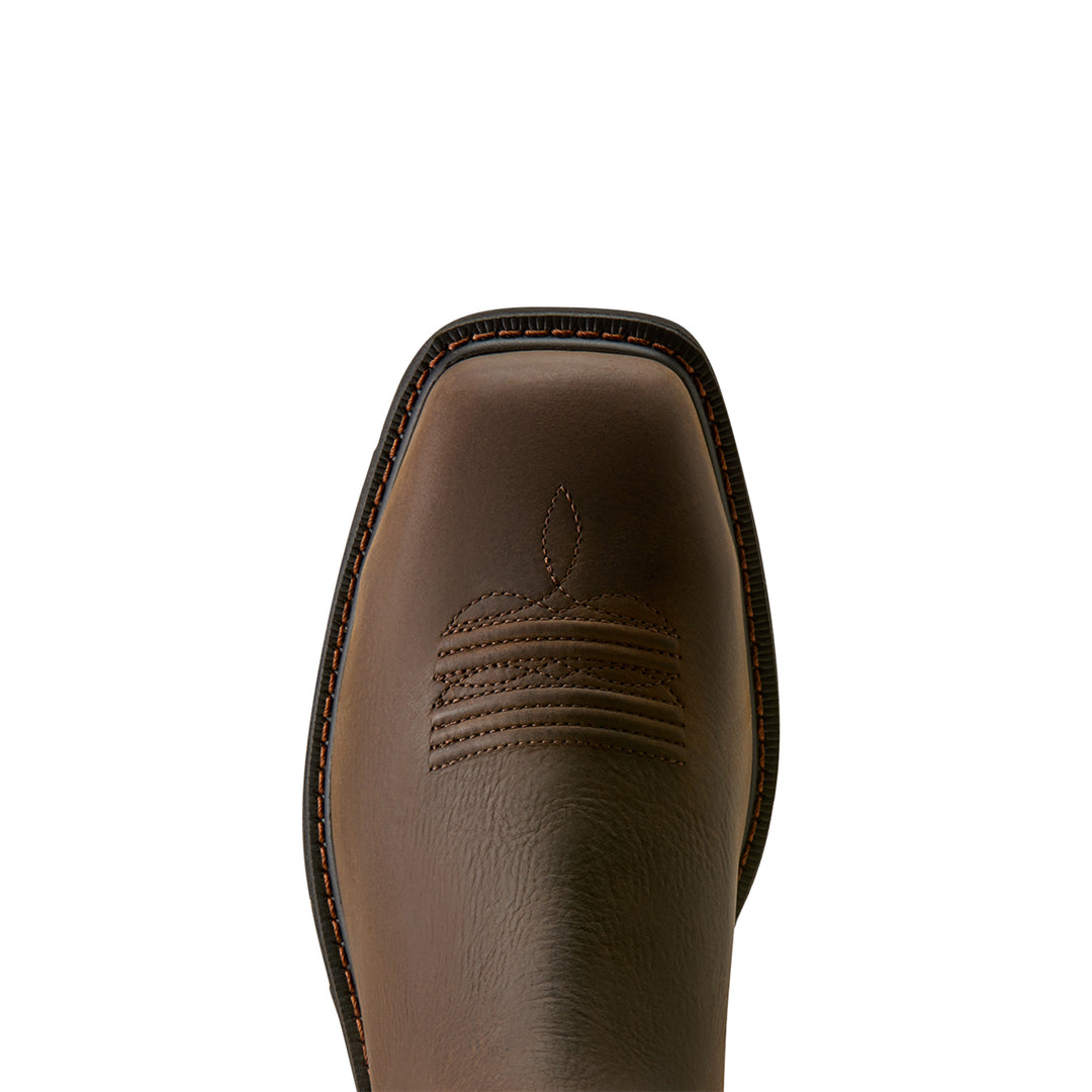 Ariat Mens Ground Rancher Chelsea Wide Square Steel Toe Work Boot
