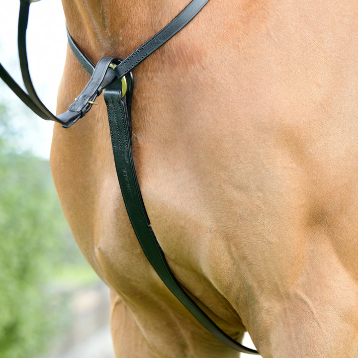 Kincade Classic 3 Point Breastplate with Running Martingale#Black