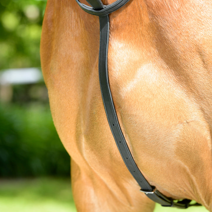 Collegiate Comfitec Opulux Plain Flat Running Martingale#Black