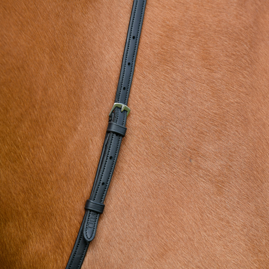 Collegiate Comfitec Opulux Plain Flat Running Martingale#Black