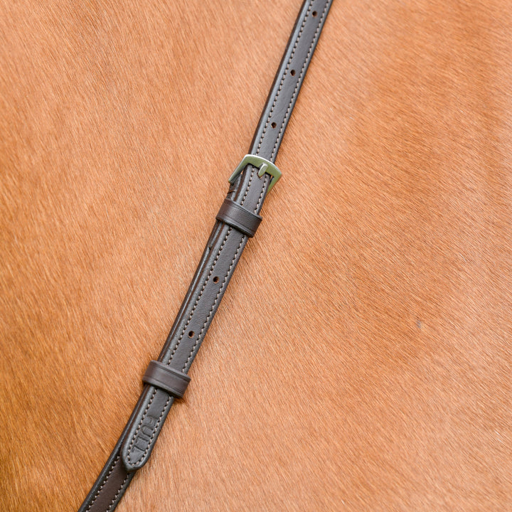 Collegiate Comfitec Opulux Plain Flat Running Martingale#Dark Brown