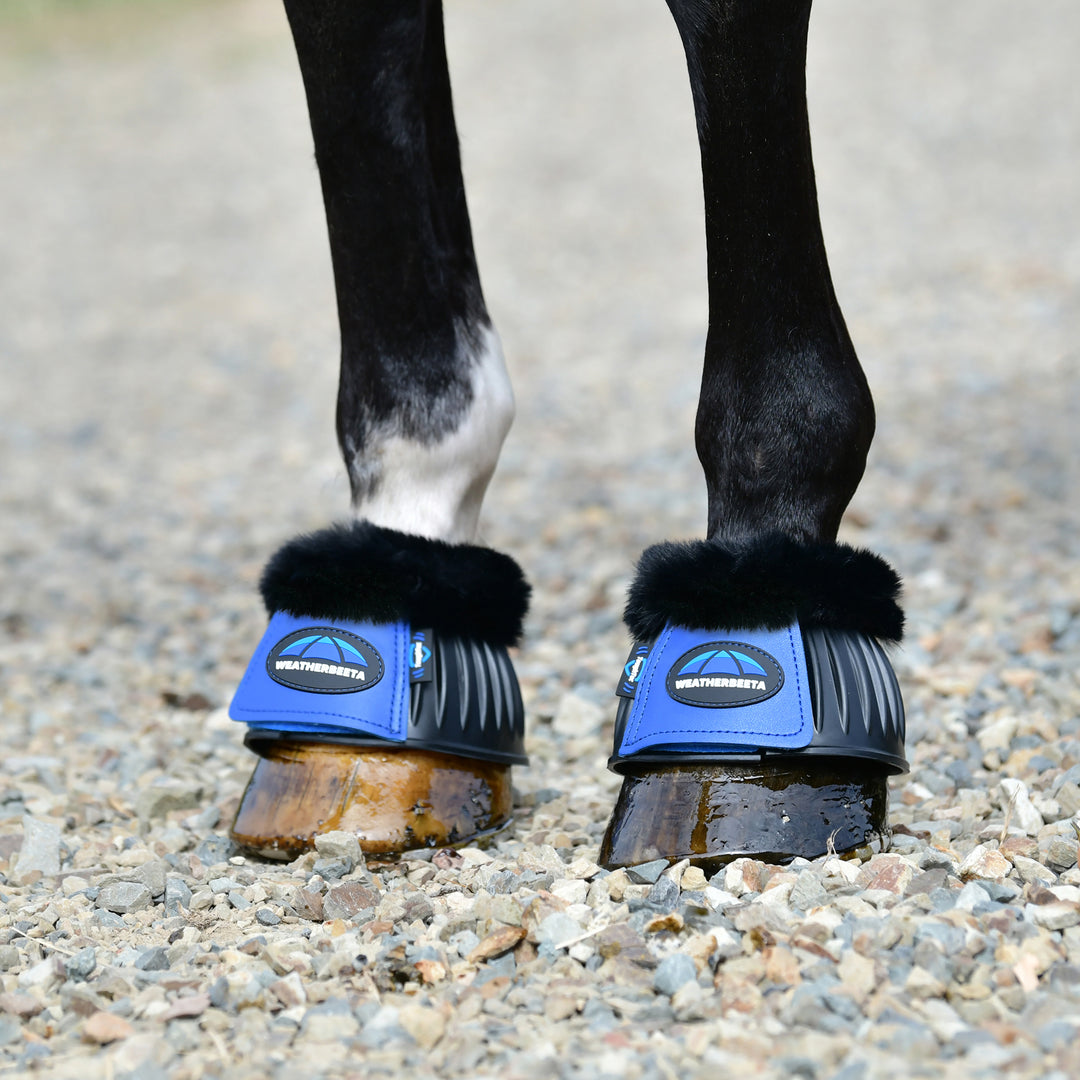 Weatherbeeta Tough-Tec Prime Fleece Trim Rubber Bell Boots