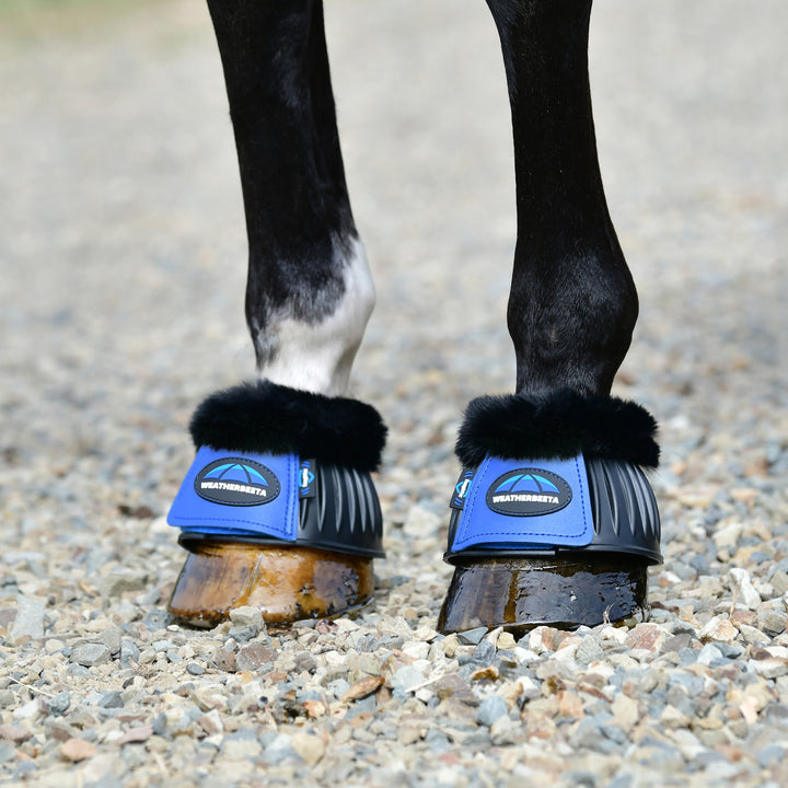Weatherbeeta Tough-Tec Prime Fleece Trim Rubber Bell Boots