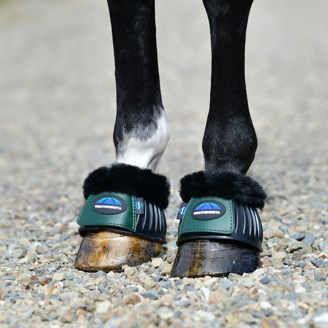 Weatherbeeta Tough-Tec Prime Fleece Trim Rubber Bell Boots