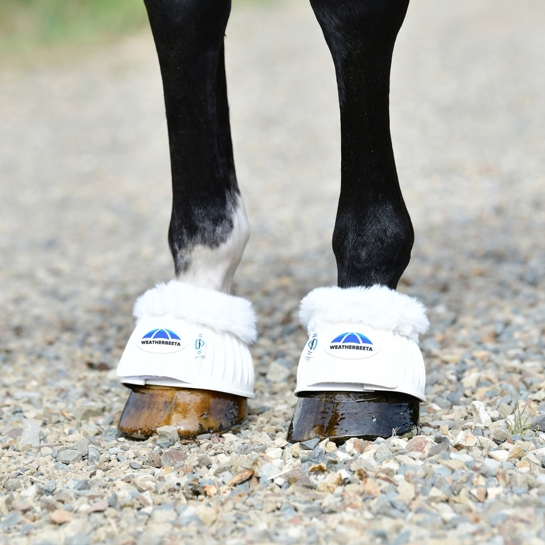 Weatherbeeta Tough-Tec Prime Fleece Trim Rubber Bell Boots