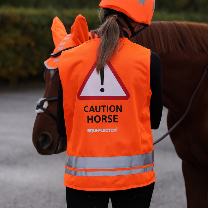 Equi-Flector Safety Vest - Caution