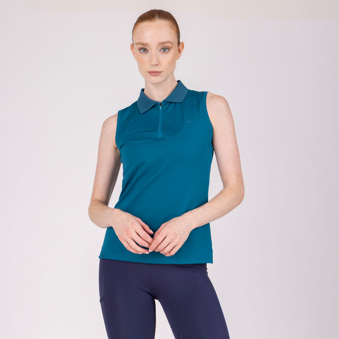 Aubrion React Ladies Sleeveless Tech Polo