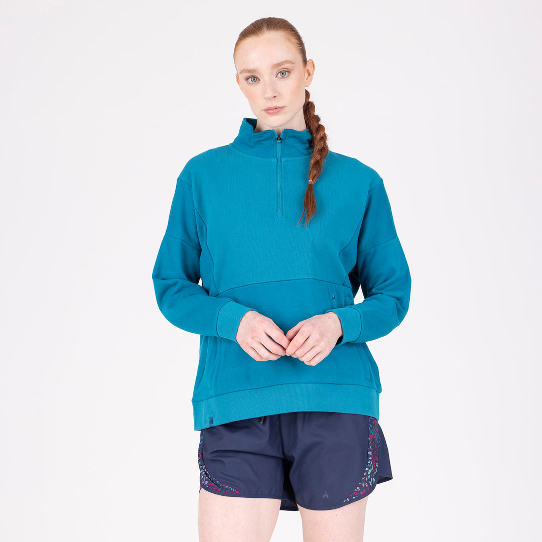 Aubrion React Ladies Quarter Zip Sweater