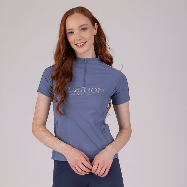 Aubrion Equestrian Ladies Short Sleeve Base Layer