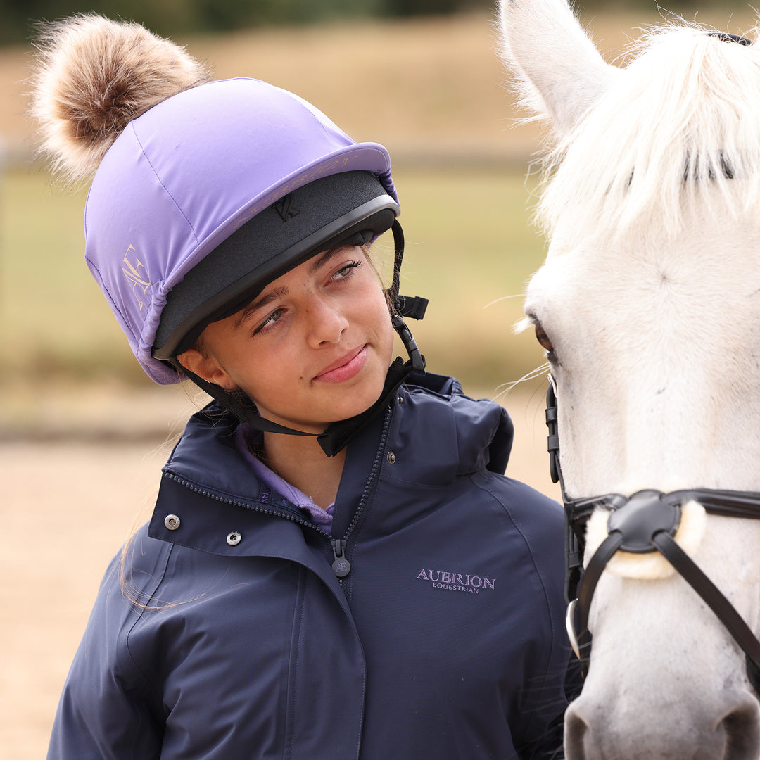 Aubrion Equestrian Young Rider Hat Silk