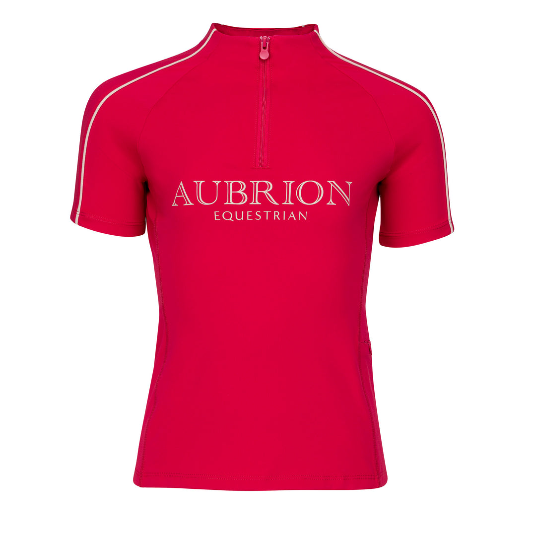 Aubrion Equestrian Young Rider Short Sleeve Base Layer