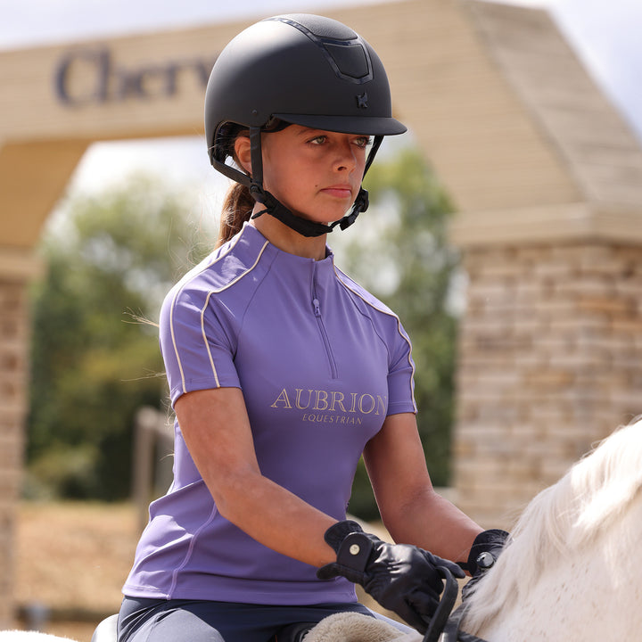 Aubrion Equestrian Young Rider Short Sleeve Base Layer