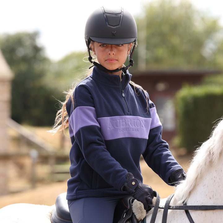 Aubrion Equestrian Young Rider Quarter Zip Fleece