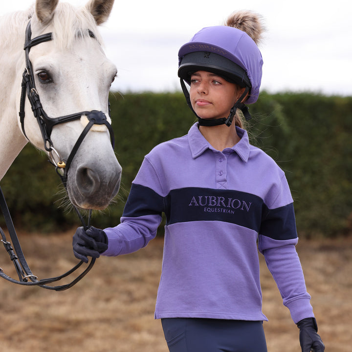 Aubrion Equestrian Young Rider Button Sweatshirt