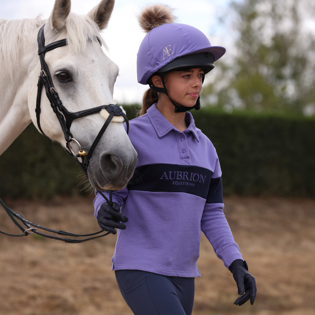 Aubrion Equestrian Young Rider Button Sweatshirt
