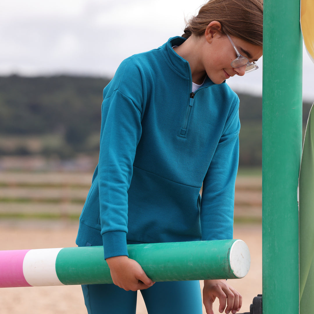 Aubrion React Young Rider Quarter Zip Sweater