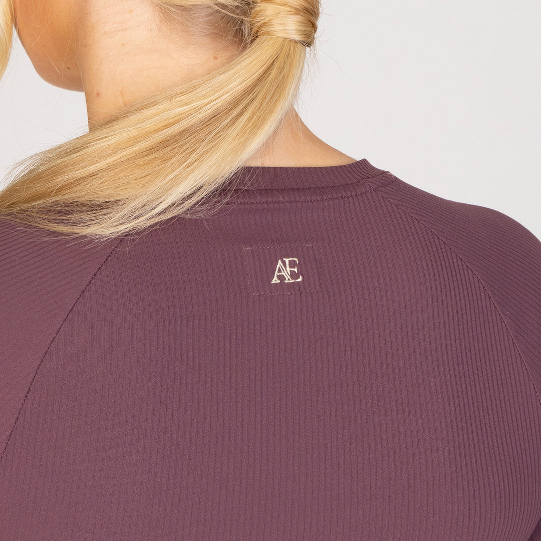 Aubrion Equestrian Ladies Ribbed Long Sleeve Top