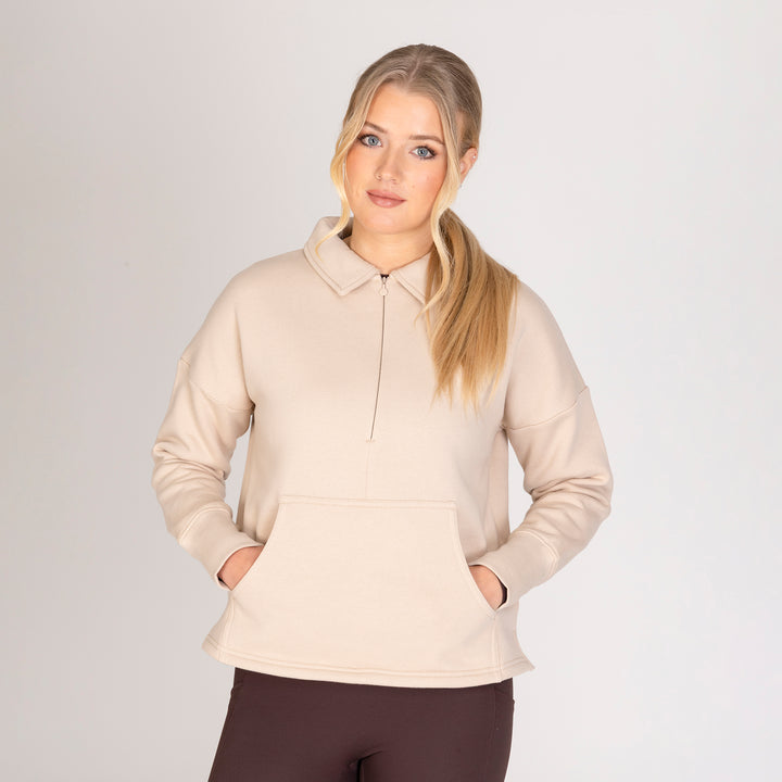 Aubrion Equestrian Ladies Quarter Zip Sweater
